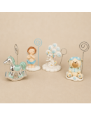 Bomboniere outlet in offerta clip in resina celeste